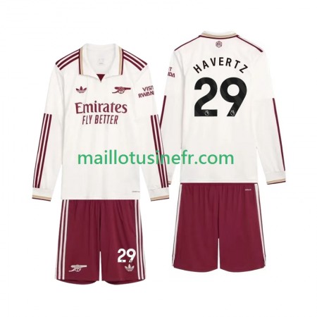 Maillot de Foot Arsenal Havertz 29 Troisième 2025-26 Manches Longues - Enfant